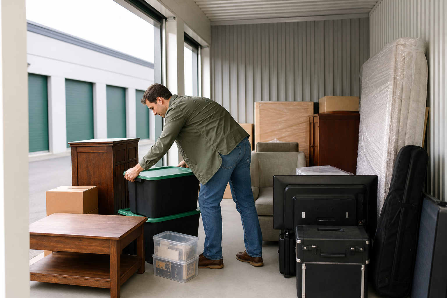 Sensitive belongings packed for climate controlled storage