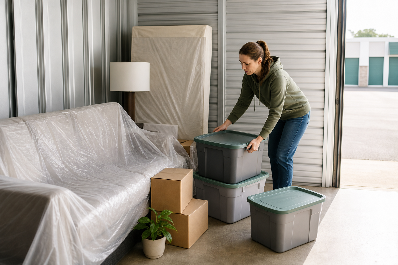 Indoor storage unit prepared for humid weather