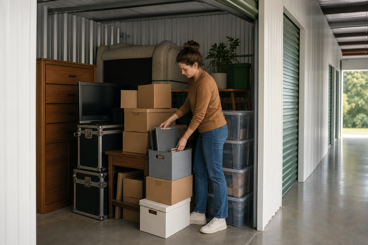 Sensitive belongings packed for climate controlled storage