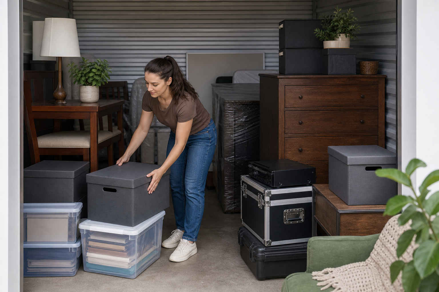 Sensitive belongings packed for climate controlled storage