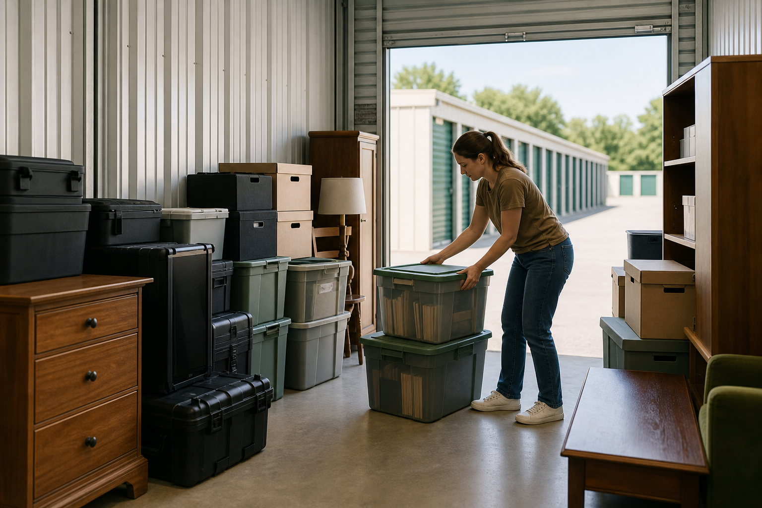 Sensitive belongings packed for climate controlled storage