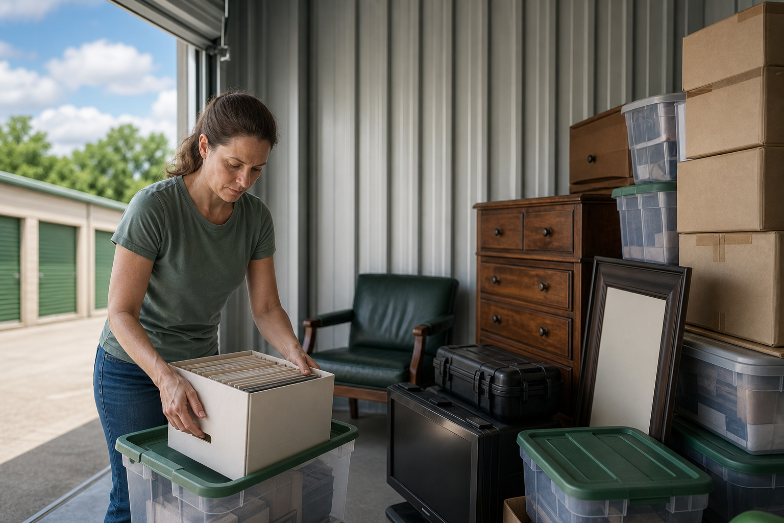 Sensitive belongings packed for climate controlled storage