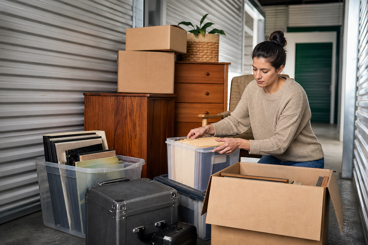 Sensitive belongings packed for climate controlled storage