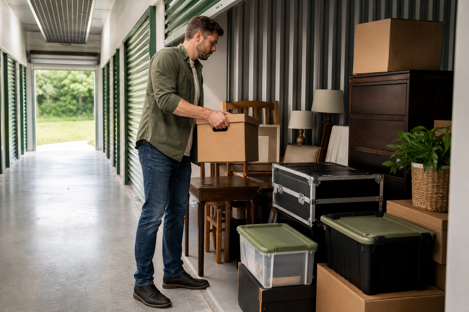 Sensitive belongings packed for climate controlled storage