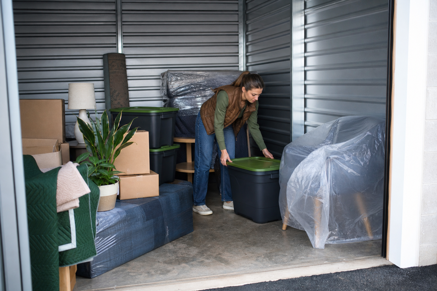Covered seasonal gear and vehicle storage