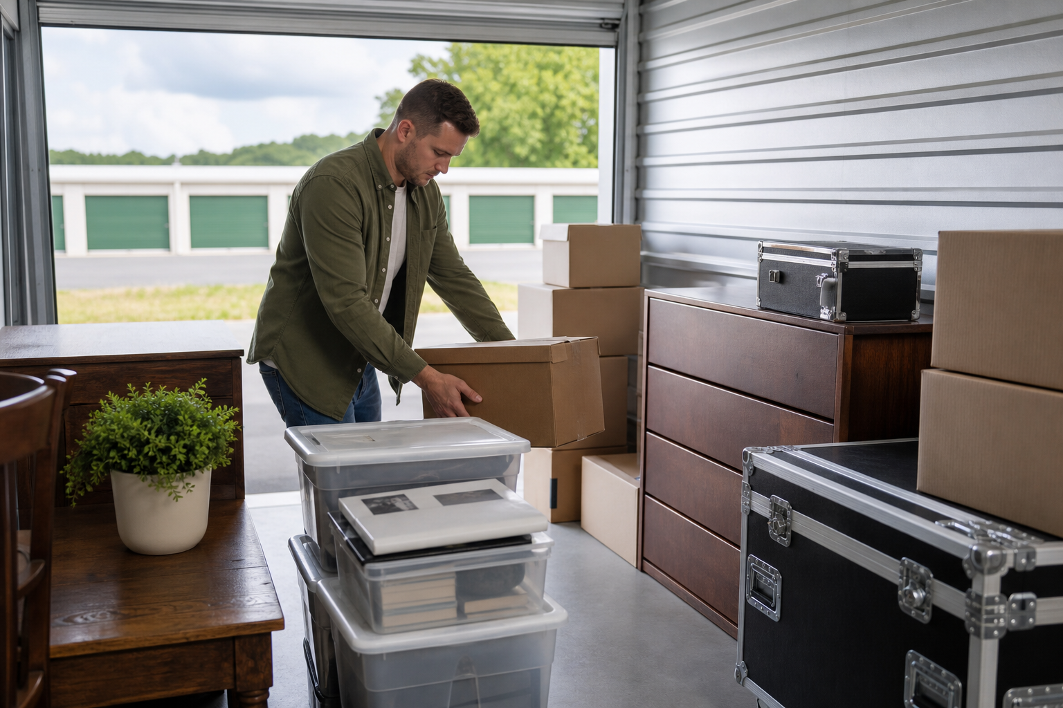 Sensitive belongings packed for climate controlled storage