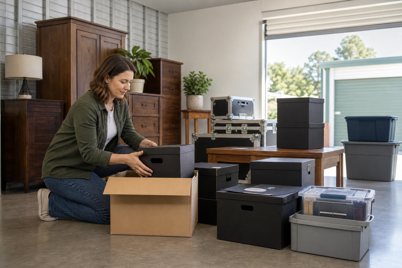 Sensitive belongings packed for climate controlled storage