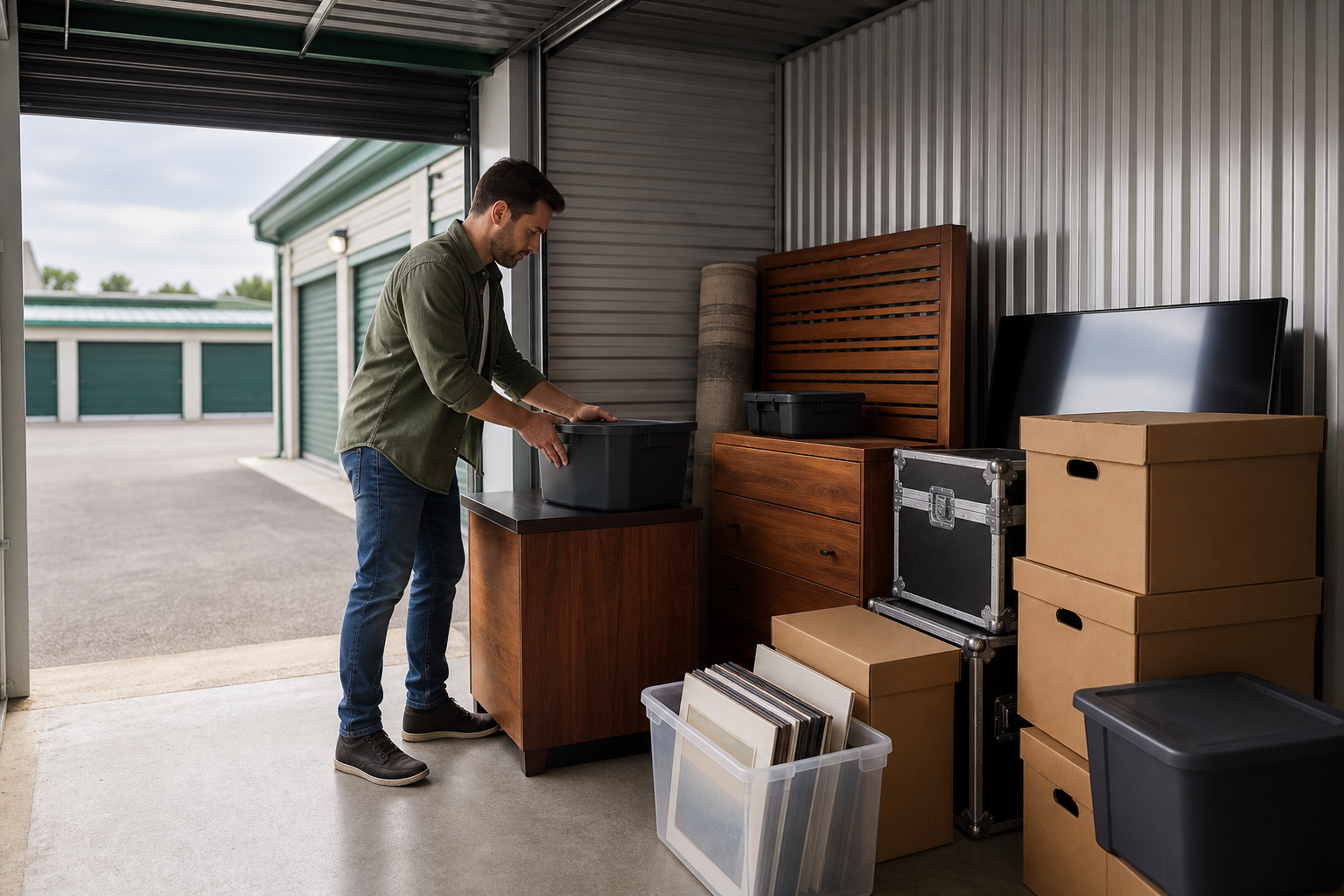 Sensitive belongings packed for climate controlled storage