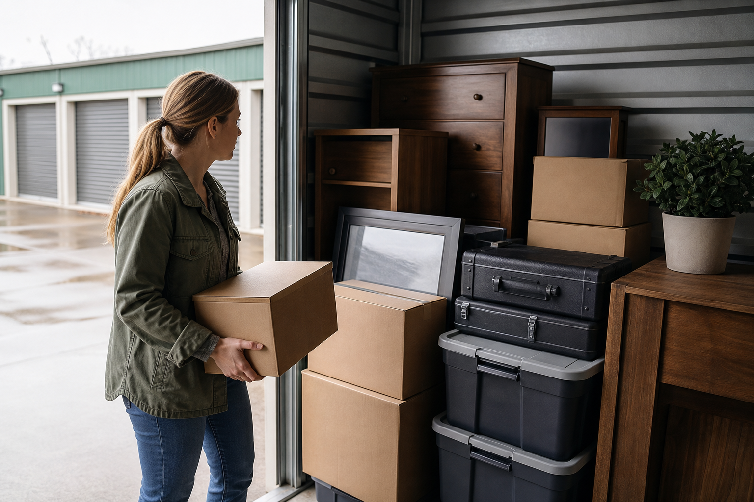 Sensitive belongings packed for climate controlled storage