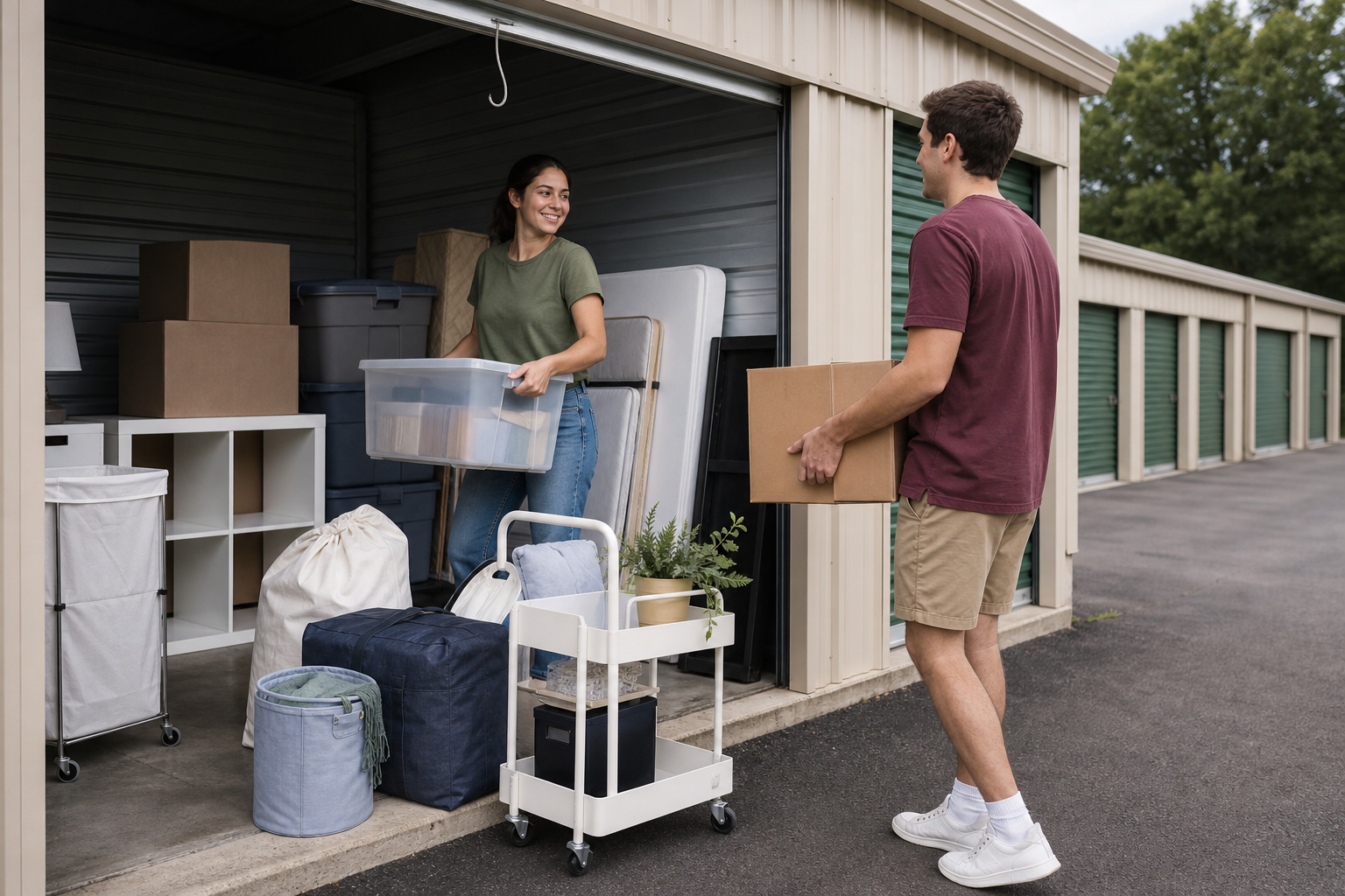 Semester break storage packing setup