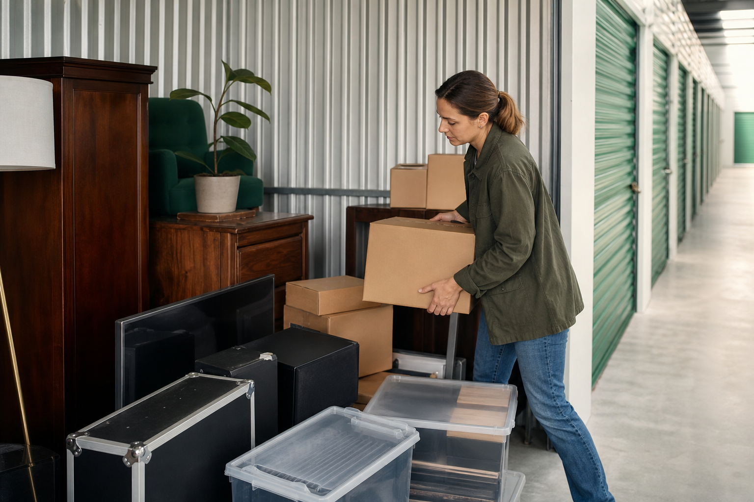 Sensitive belongings packed for climate controlled storage